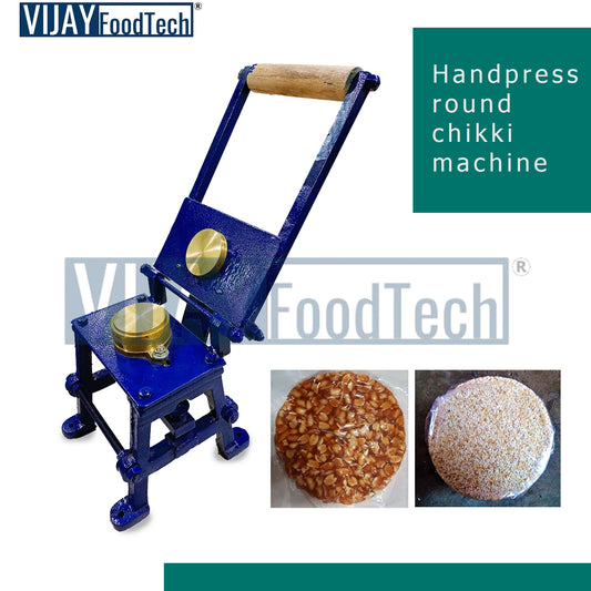 Handpress round chikki machine